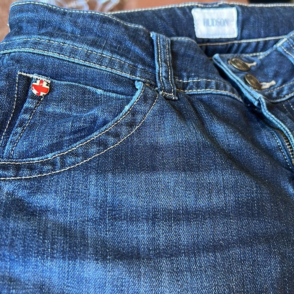 HUDSON PETITE SIGNATURE BOOT CUT JEANS Size 28 Pre-owned - Picture 3 of 7